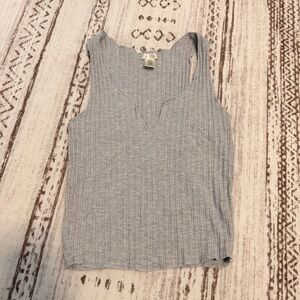 Grey Crop Tank
